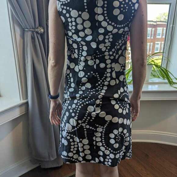 black and white patterned dress - Picture 3 of 4